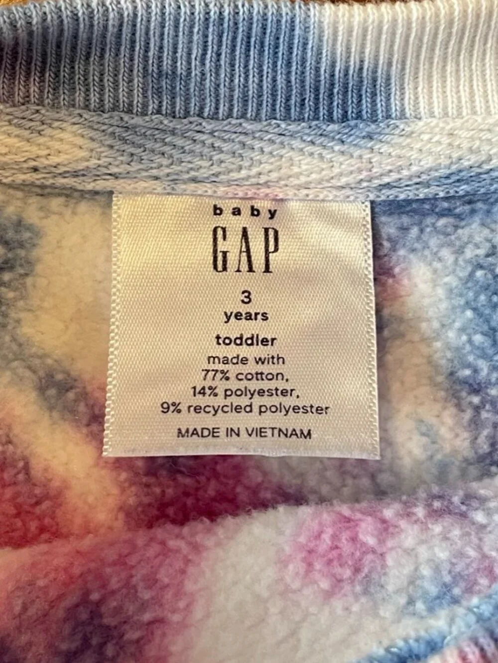 Baby Gap Tie Dye Sweatshirt - Sz. 3 yrs